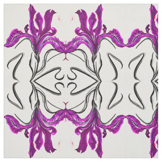 紫絵を描の虹彩 ファブリック (見本)