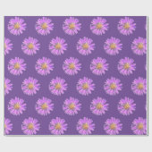 紫絵を描花包み紙 ラッピングペーパー (フラット)