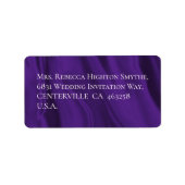 紫絹結婚の ラベル (正面)