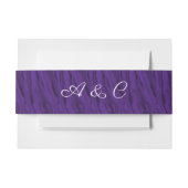 紫絹結婚の 招待状ベリーバンド (正面例)