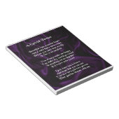 紫絹 – 特別な人の詩 ノートパッド (アングル)