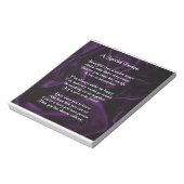 紫絹 – 特別な人の詩 ノートパッド (回転)