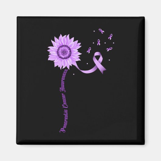 紫綬章膵臓がん認識度 マグネット (正面)