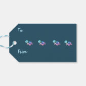 紫緑ピンクブルーミムマウミガメ ギフトタグ (裏面横)
