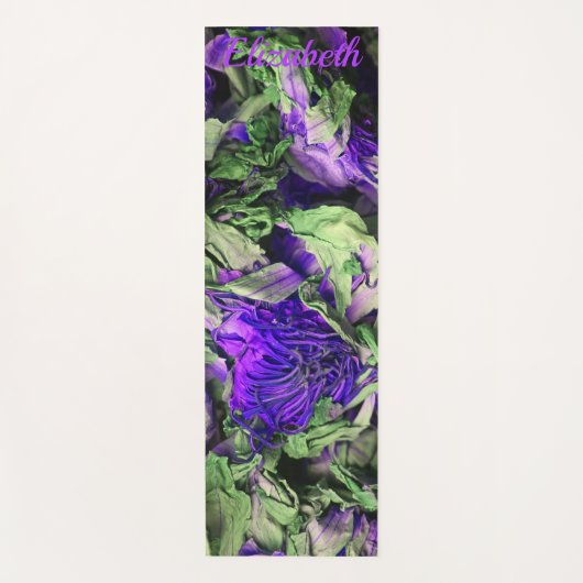 紫緑青蓮 ヨガマット (正面)