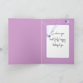 紫考えの野花 カード (内部)