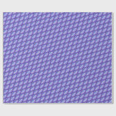 紫色およびすみれ色の小さいファン ラッピングペーパー (フラット)