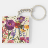 紫色およびオレンジケシのメロディー キーホルダー (裏面)