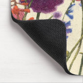 紫色およびオレンジケシのメロディー マウスパッド (コーナー)