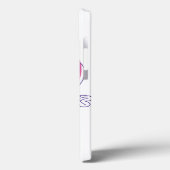 紫色およびピンクの抽象的なハート Case-Mate iPhoneケース (裏面 / 左)