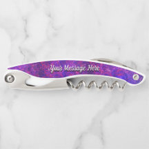 紫色およびピンクの渦巻のコルクせん抜き