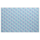 紫色および名前入りな水のキリン ファブリック (ヤード)