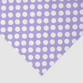 紫色および白い水玉模様のティッシュペーパー 薄葉紙 (詳細)