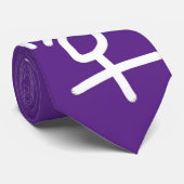 紫色および白いTRANSの記号 ネクタイ (ロール)