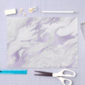 紫色および白によって大理石模様をつけられるティッシュペーパー 薄葉紙 (クラフト)