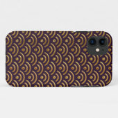 紫色および金ゴールドSeigaihaはiPhone 5の場合を設計します Case-Mate iPhoneケース (裏面(横))