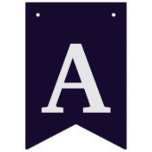 紫色および銀製のモダンなハッピーバースデーの旗 バンティングフラッグ (第3の旗)