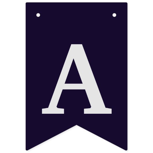 紫色および銀製のモダンなハッピーバースデーの旗 バンティングフラッグ (第3の旗)