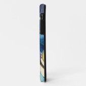 紫色および青の異なった色合いの花 Case-Mate iPhoneケース (裏面/左)