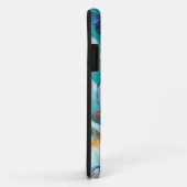 紫色および青の異なった色合いの花 Case-Mate iPhoneケース (裏面/右)