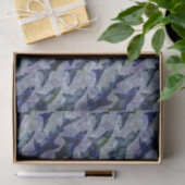 紫色および青の鮫パターン 薄葉紙 (ギフト)