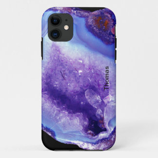 紫色および青のGeode iPhone 11 ケース