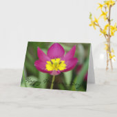 紫色および黄色の花の母の日カード カード (黄色い花)