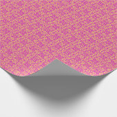 紫色および黄色Bianca ラッピングペーパー (角)