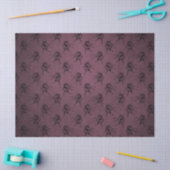 紫色および黒いユニコーンのティッシュペーパー 薄葉紙 (クラフト)