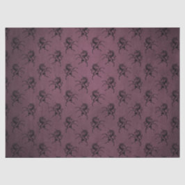 紫色および黒いユニコーンのティッシュペーパー 薄葉紙