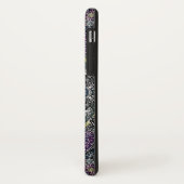 紫色および黒い神聖な曼荼羅の星およびレース Case-Mate iPhoneケース (裏面/左)