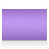 紫色および黒い花のテーブル数カード (内部横(上))