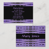 紫色および黒 名刺 (正面/裏面)