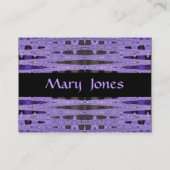 紫色および黒 名刺 (裏面)