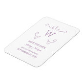 紫色お洒落の花火日付磁石を除く マグネット (左側)