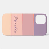 紫色から黄色の組み合わせグラデーション Case-Mate iPhoneケース (裏面 (横))