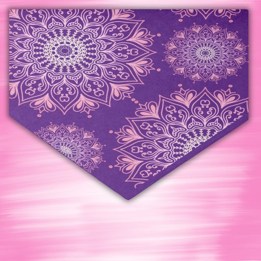 紫色かわいらしのピンクの曼荼羅 | 薄葉紙