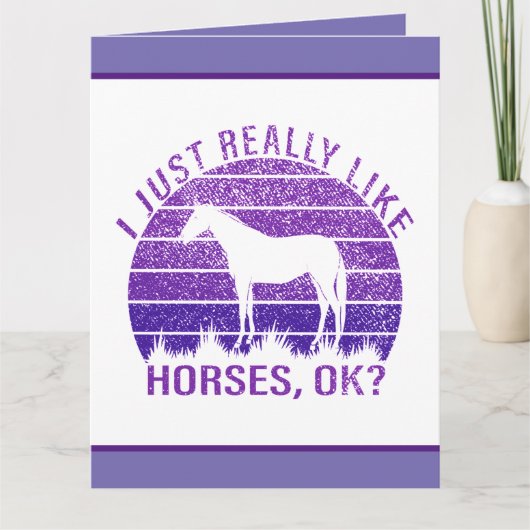 紫色が好きな馬が本当に好き カード (正面)