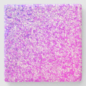 紫色しぶきアクセントコースター ストーンコースター (正面)