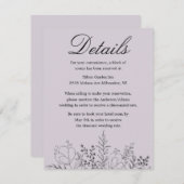 紫色でかわいらしい エンクロージャーカード (正面/裏面)