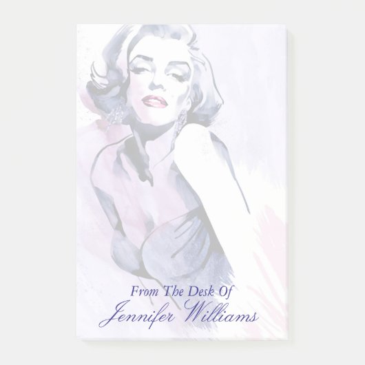 紫色でかわいらしい ポストイット (正面)