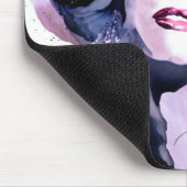 紫色でかわいらしい マウスパッド (コーナー)