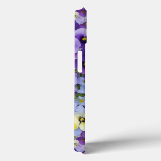 紫色と黄色のパンジーの花の電話ケース Case-Mate iPhoneケース (裏面 / 右)