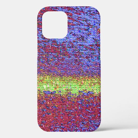 紫色と黄色のモザイクのケース – メイトiPhoneケース Case-Mate iPhoneケース (裏面)