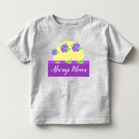 紫色と黄色の曲線 トドラーTシャツ (正面)