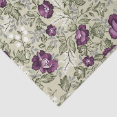 紫色によってはバイオレットの背景の葉が多い花柄が開花します 薄葉紙 (詳細)