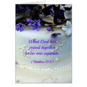 紫色によっては聖書の詩のウエディングケーキが開花します (正面)