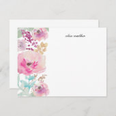 紫色によっては|のパーソナライズな文房具が開花します 招待状 (正面/裏面)