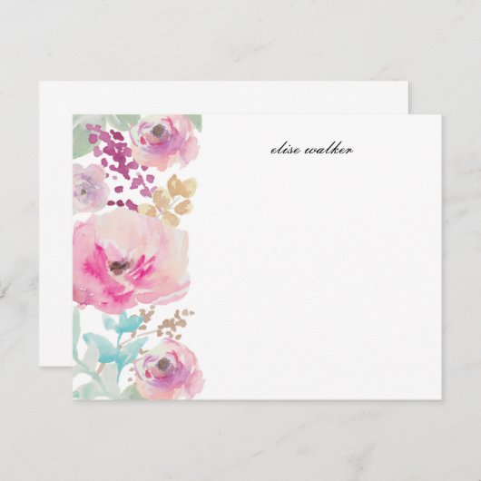 紫色によっては|のパーソナライズな文房具が開花します 招待状 (正面/裏面)