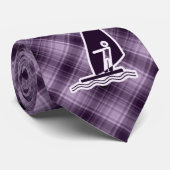 紫色にウィンドサーフィンをすること ネクタイ (ロール)